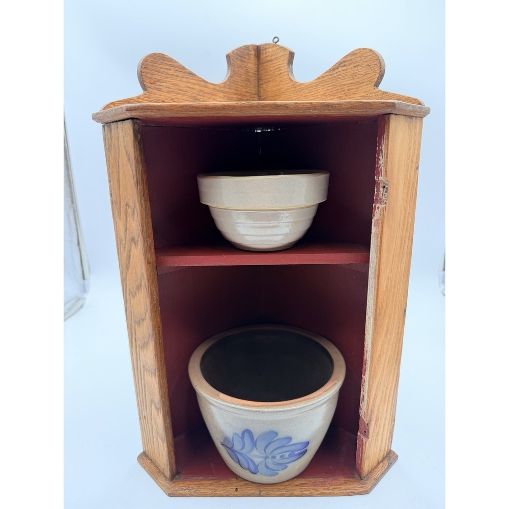 Antique c.1800's Hanging/Setting Corner Cupboard Primitive
